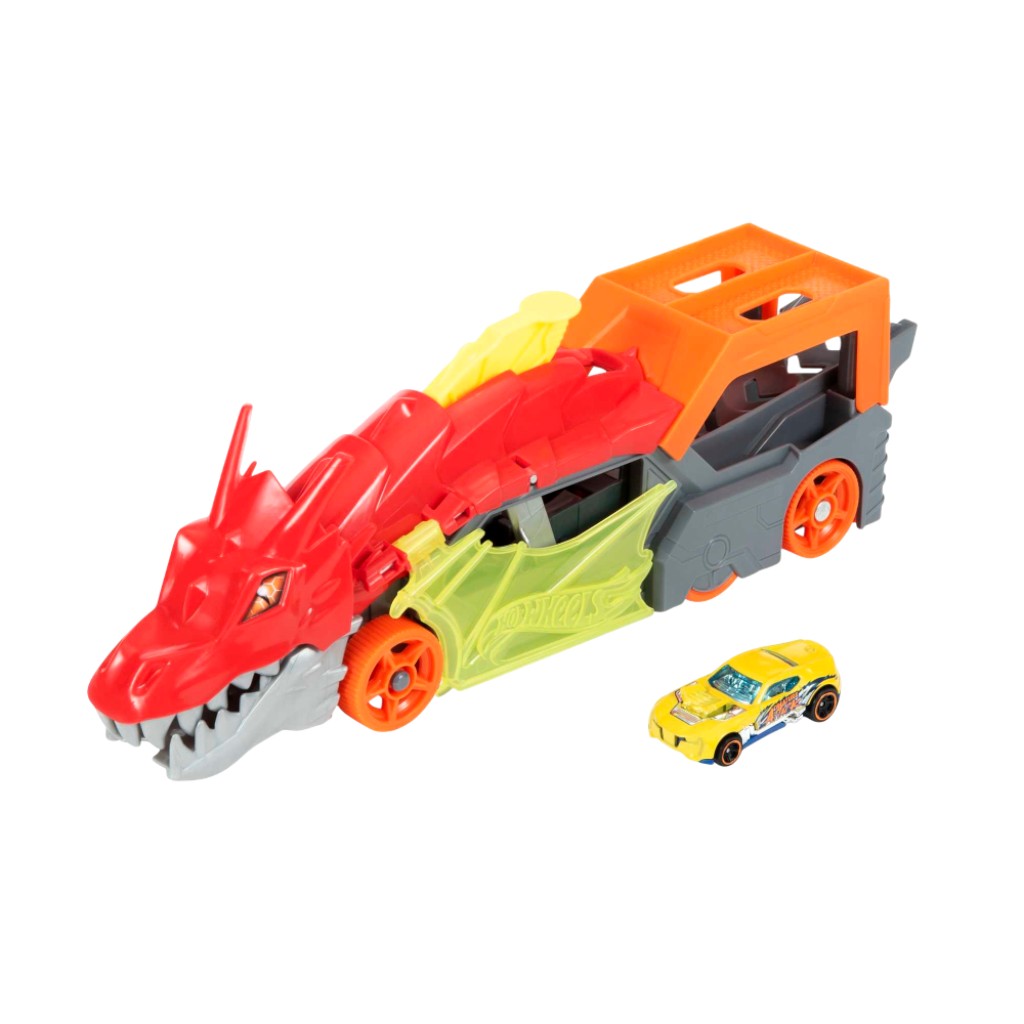 Hot Wheels City Transportador De Lanzamiento De Dragón