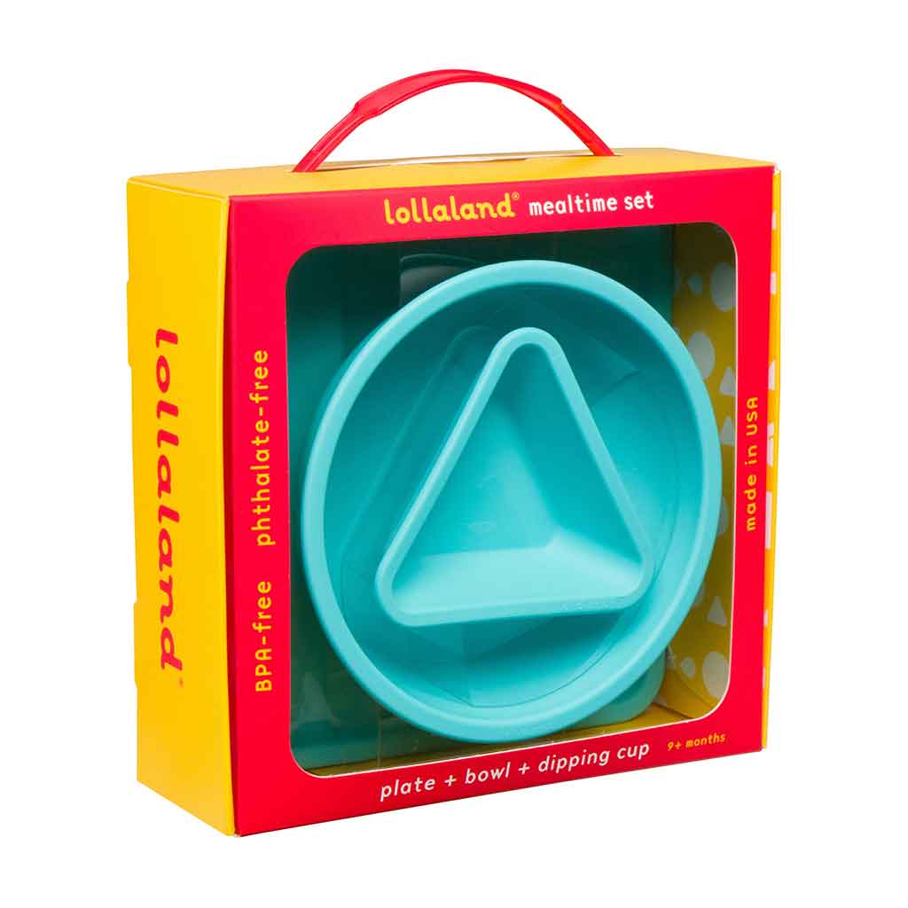 Set de Platos de 3 Piezas para Bebé - Turquesa