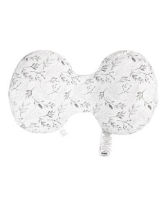 Side Sleeper En Color Gris Con Estampado De Hojas Cayendo