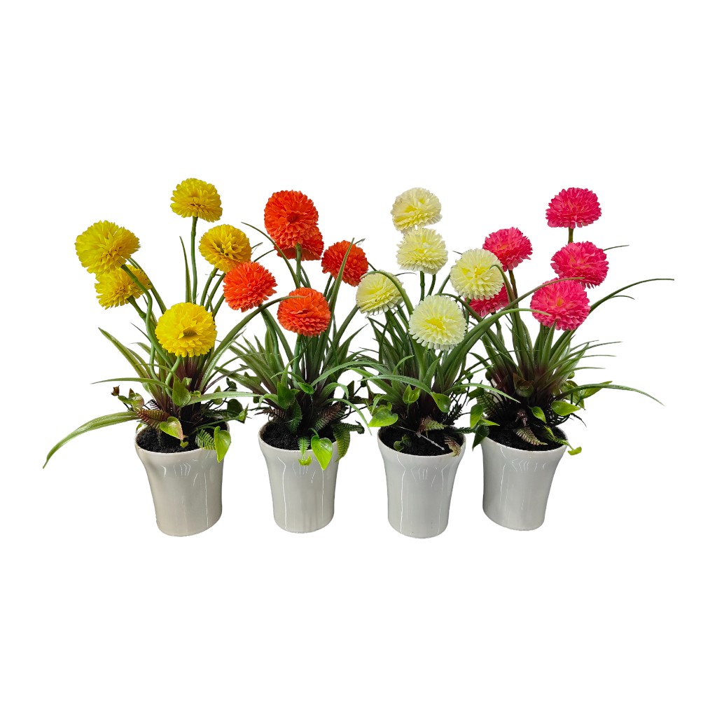Flor En Pote 34cm - Surtidos