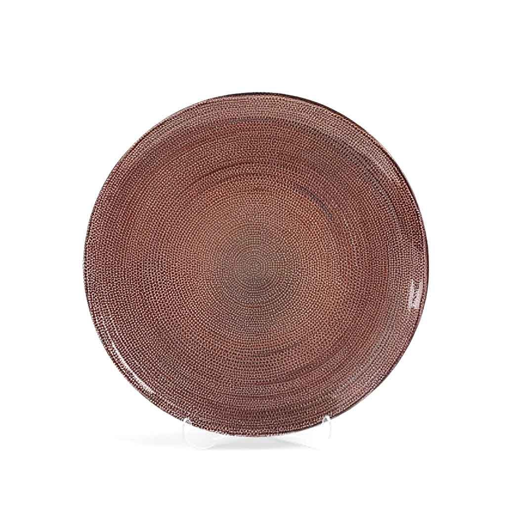 PLATO DE FONDO DE VIDRIO 32X32X2CM
