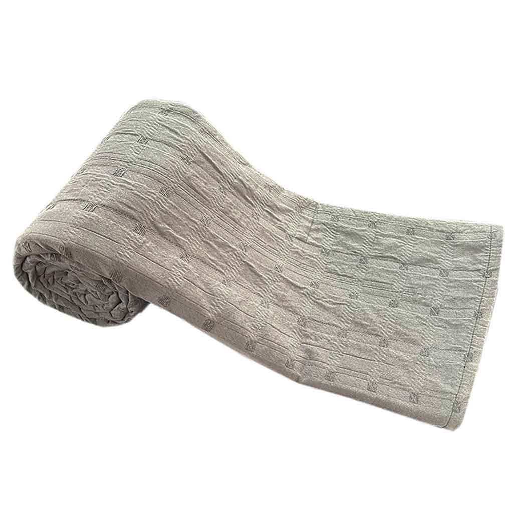 Cubierta De Cama De Algodón Gris Oscuro 160x220cm