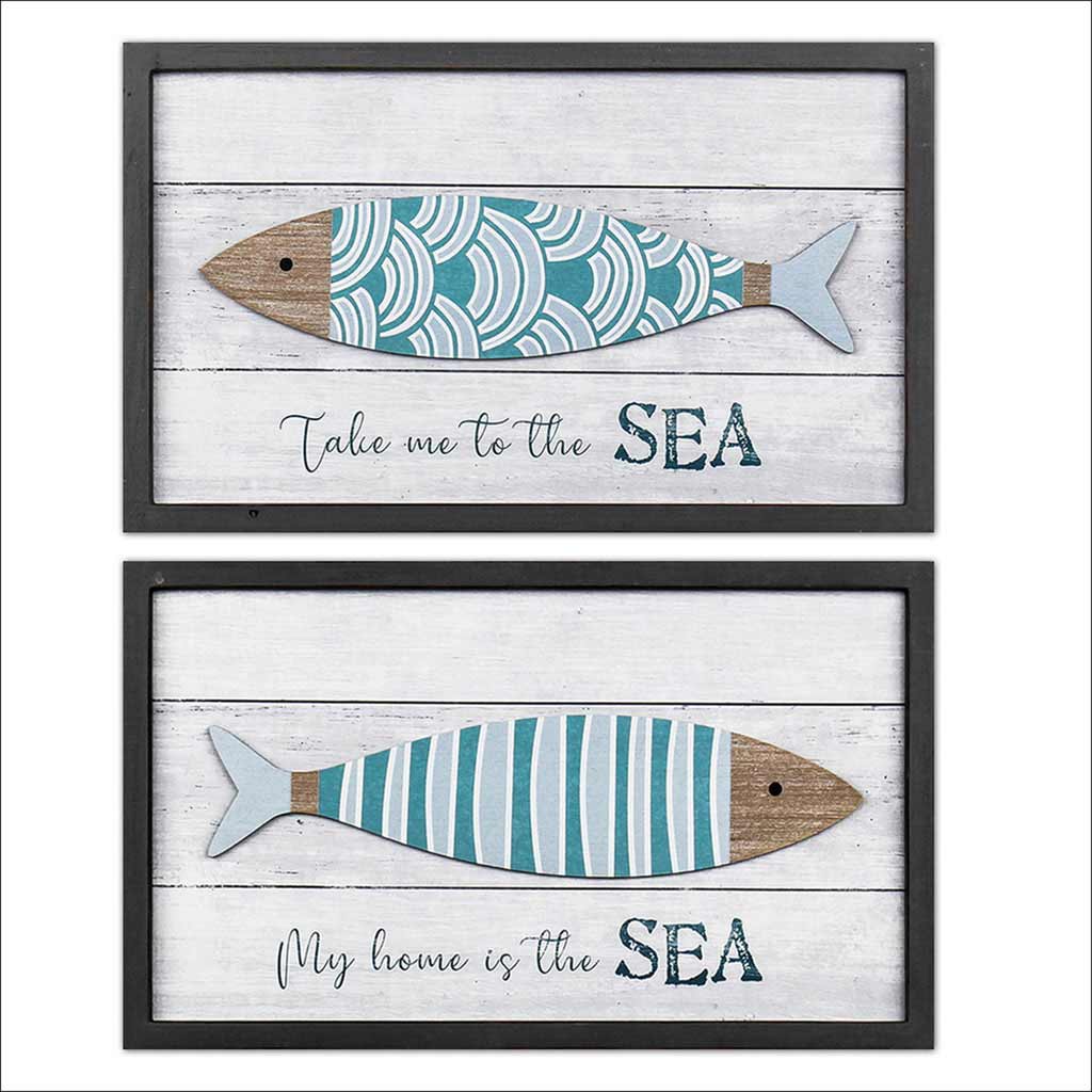 Decoración de pared con estilo de peces surtidos