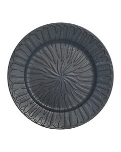 Plato De Servir De Color Azul Oscuro 33Cm