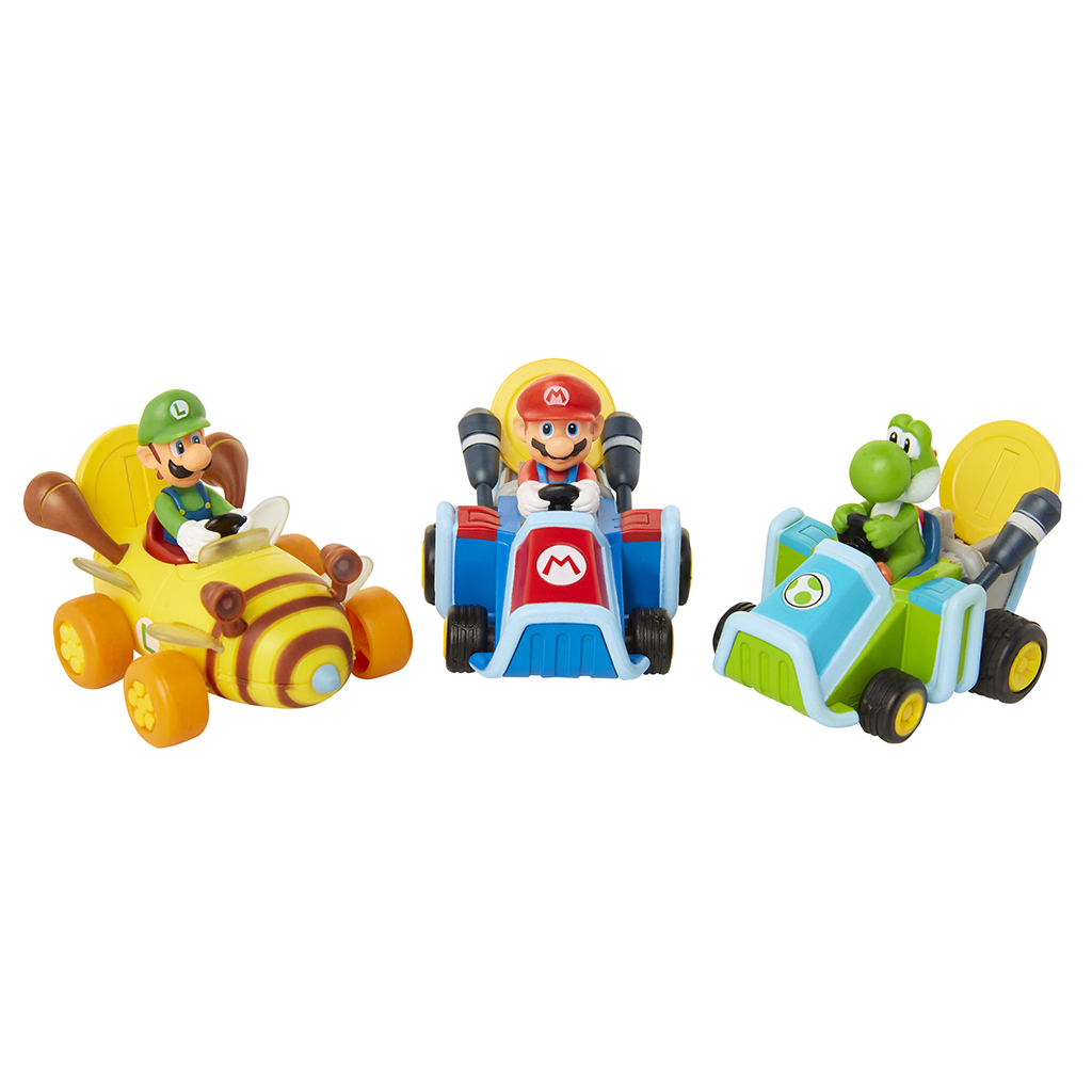 Figuras con coche Nintendo Mario con Moneda surtidas