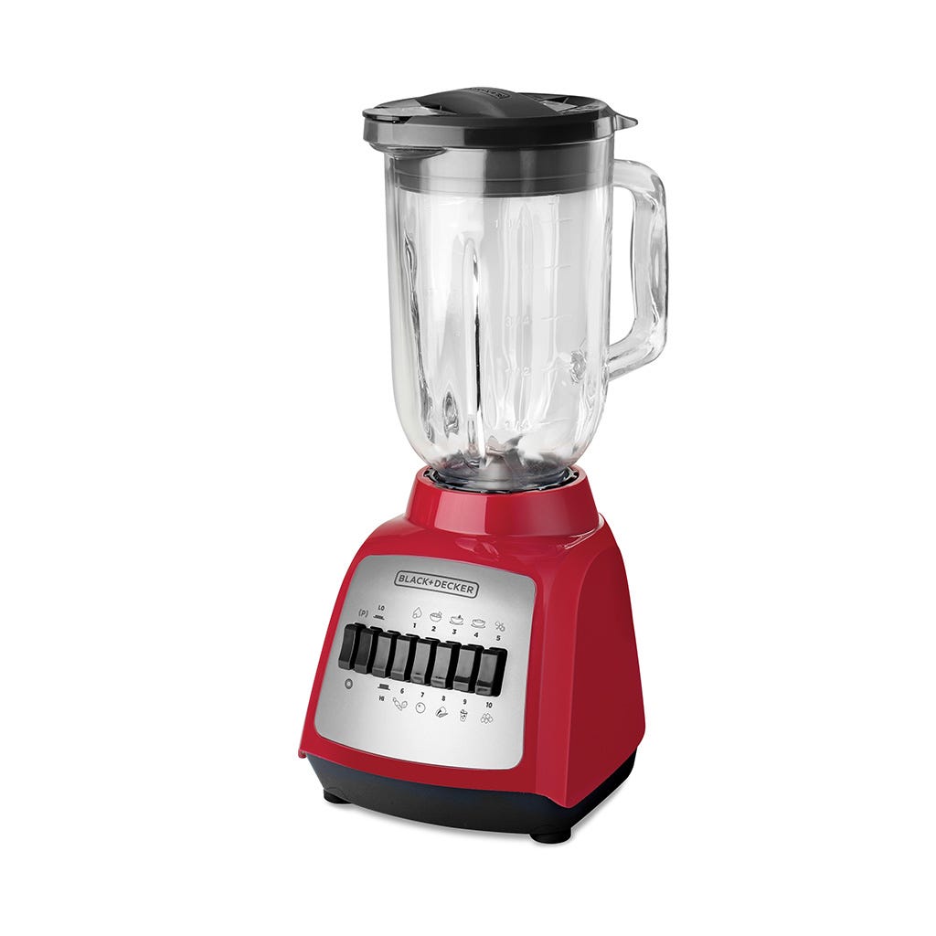 Licuadora Roja De 10 Velocidades Black And Decker