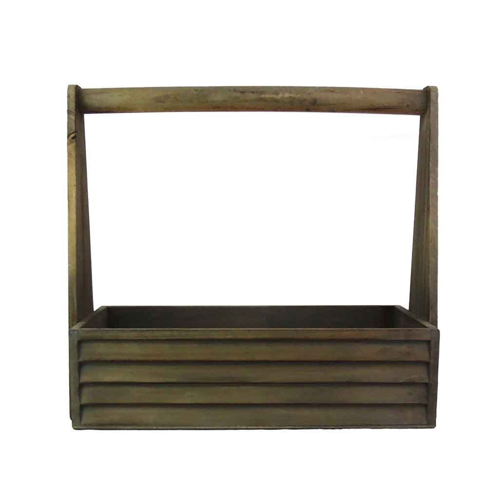 Cesta De Madera 34x16x32cm