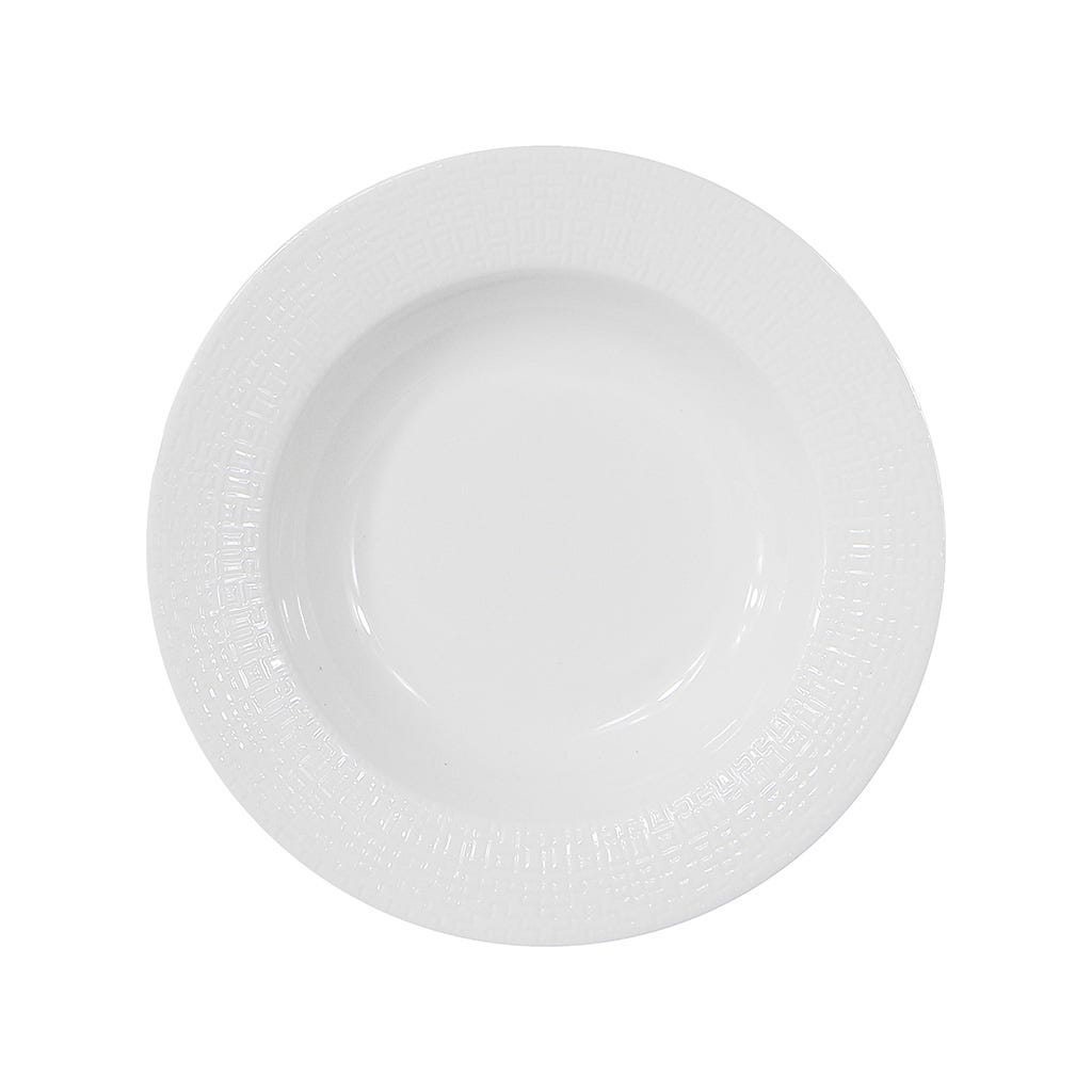 Plato Blanco Para Sopa 22Cm