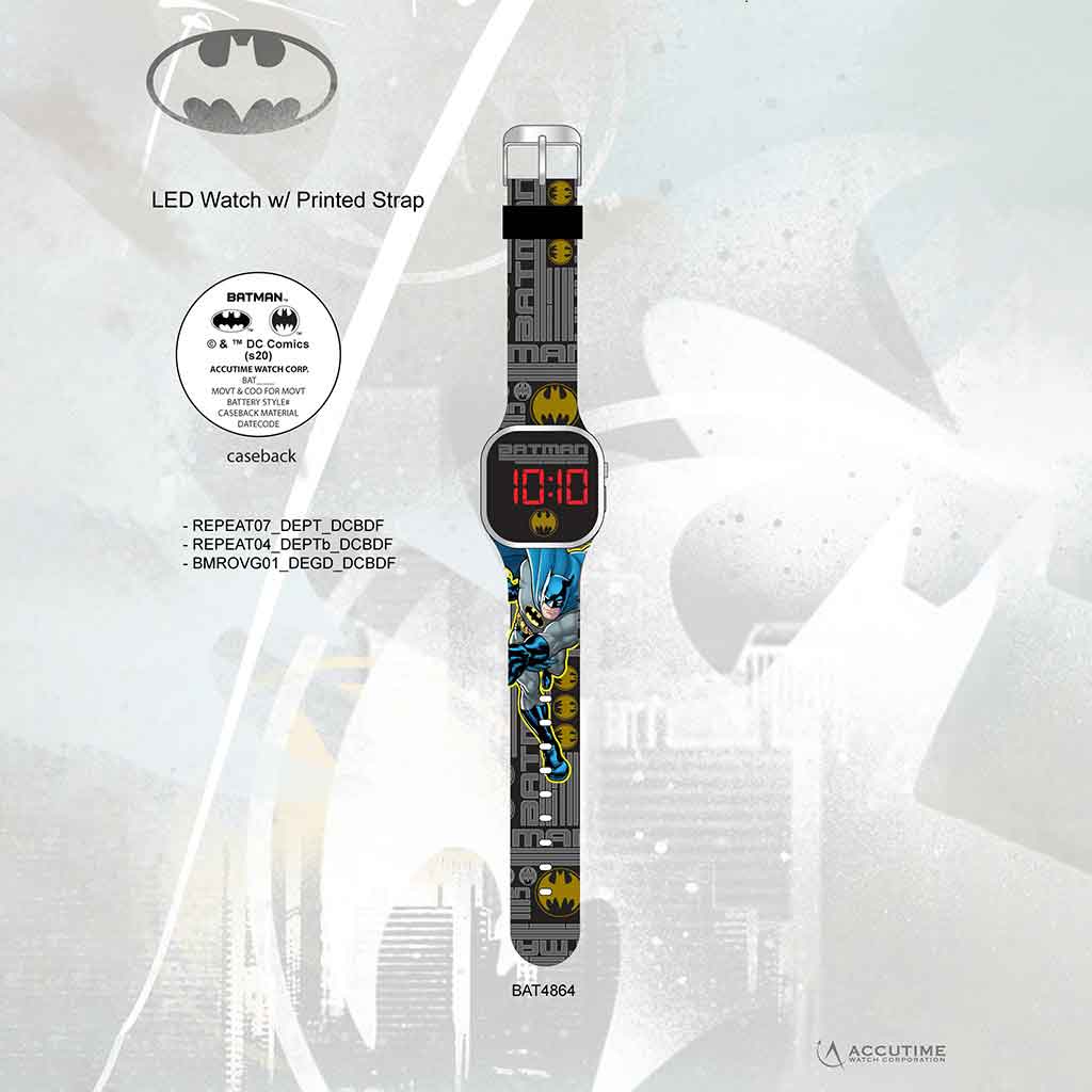 Reloj con pantalla LED Batman