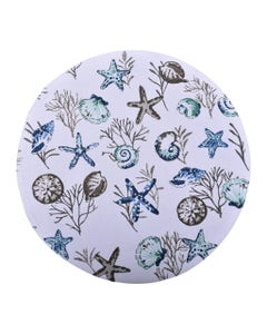Individual Redondo Estampado De Mar 38Cm