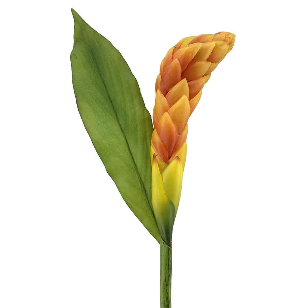 Flor artificial de kalanchoe naranja 104CM