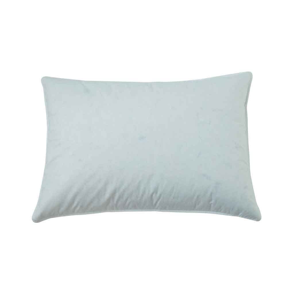 Almohada blanca estándar de plumas
