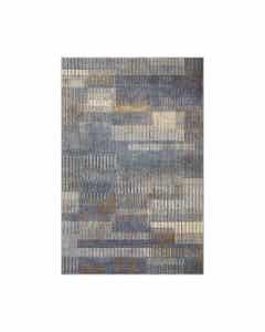 Alfombra Abstracto Tonos Azules Y Grises 160X235Cm