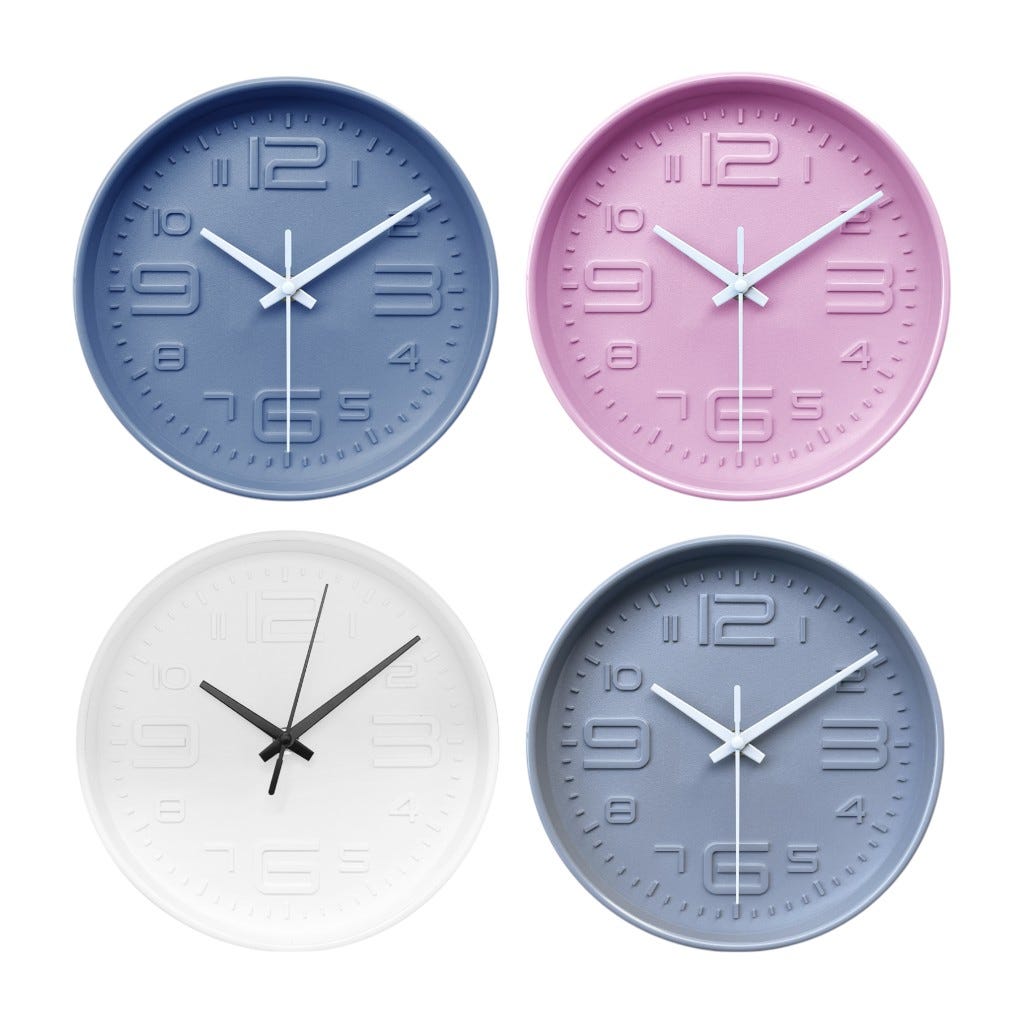 Reloj Pared Colores Surtidos 20X4Cm