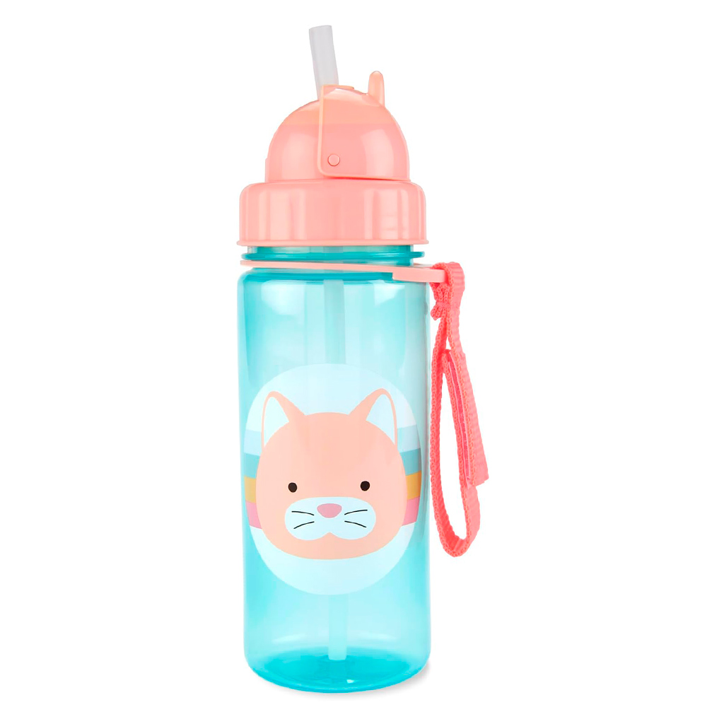 Termo Gato Rosa Con Carrizo