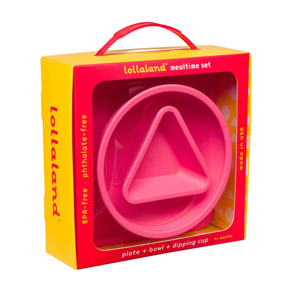 Set de Platos de 3 Piezas para Bebé - Rosado