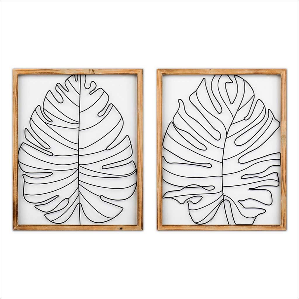 Decoración de pared de hojas surtidos