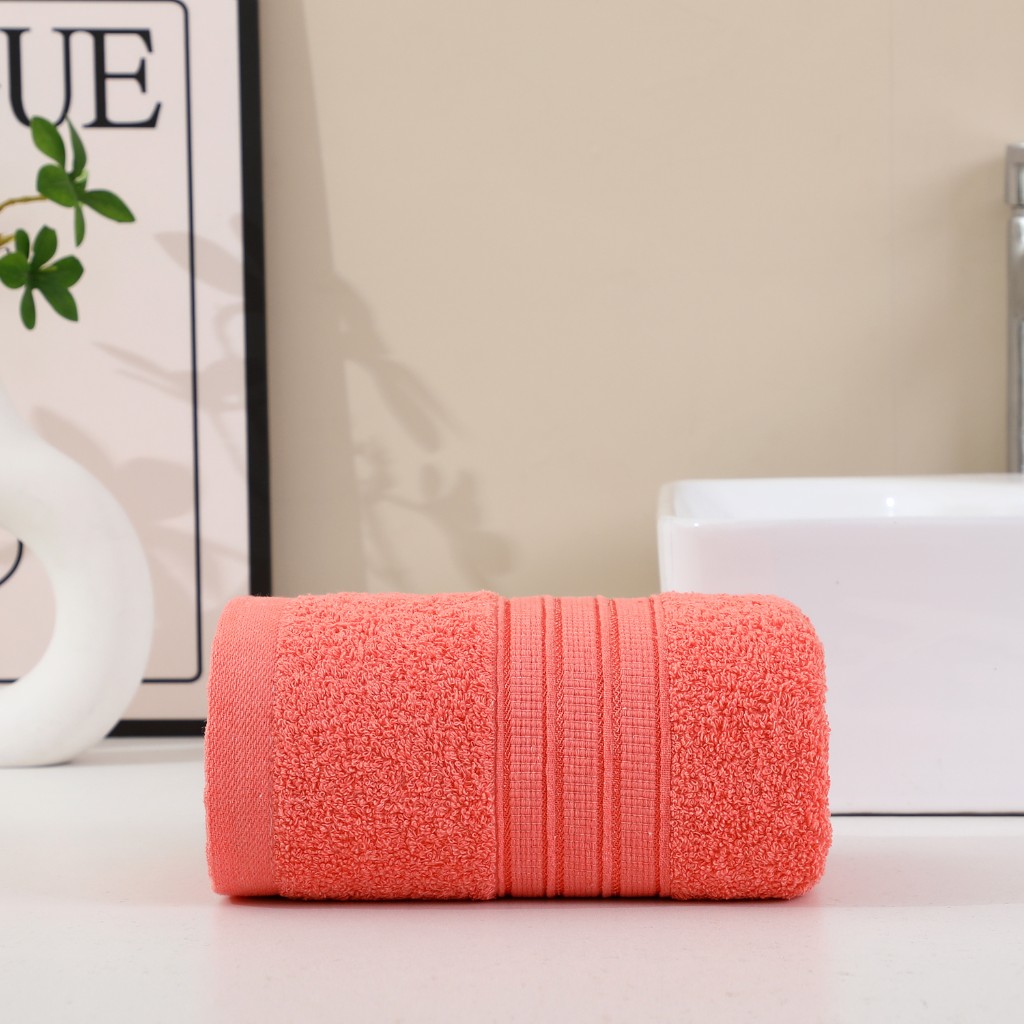 Toalla De Algodón Naranja 30X50Cm