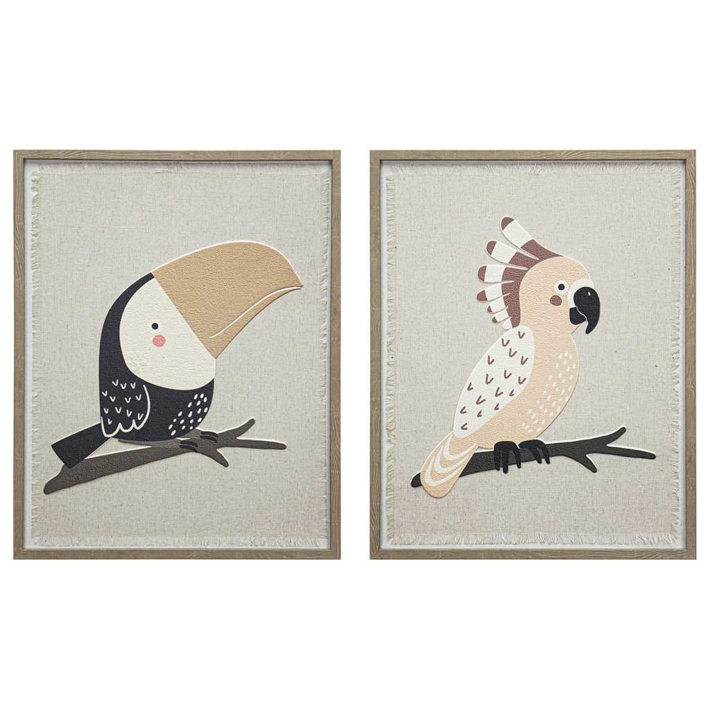 Cuadro Decorativo De Aves Surtido 40x50x2cm