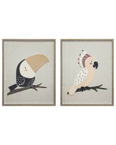 Cuadro Decorativo De Aves Surtido 40x50x2cm