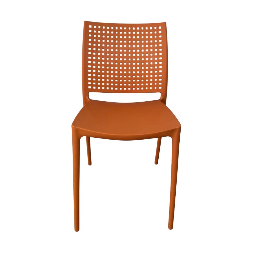 Silla De Comedor Daffdil Naranja 42X48X78Cm