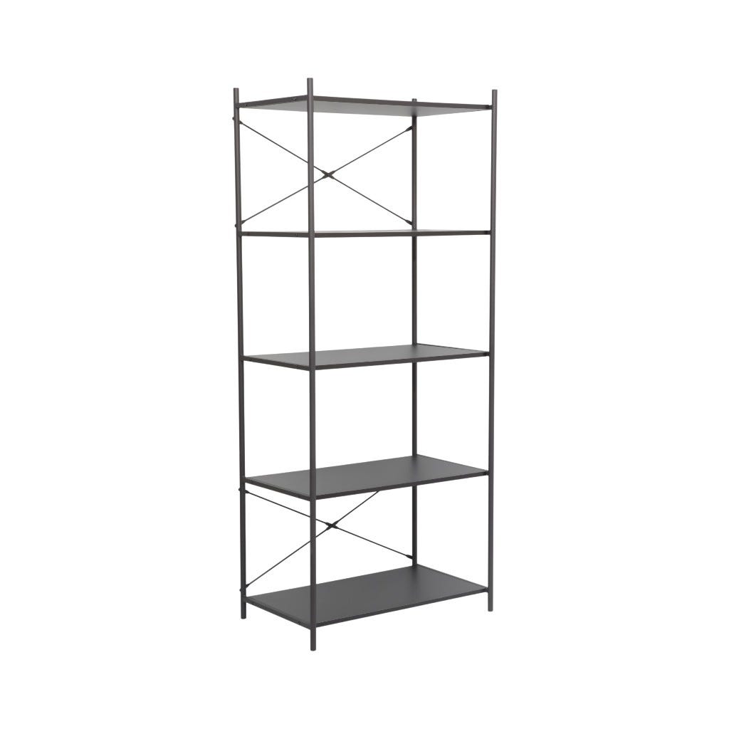 Librero Hernan Gris 70x45x168cm