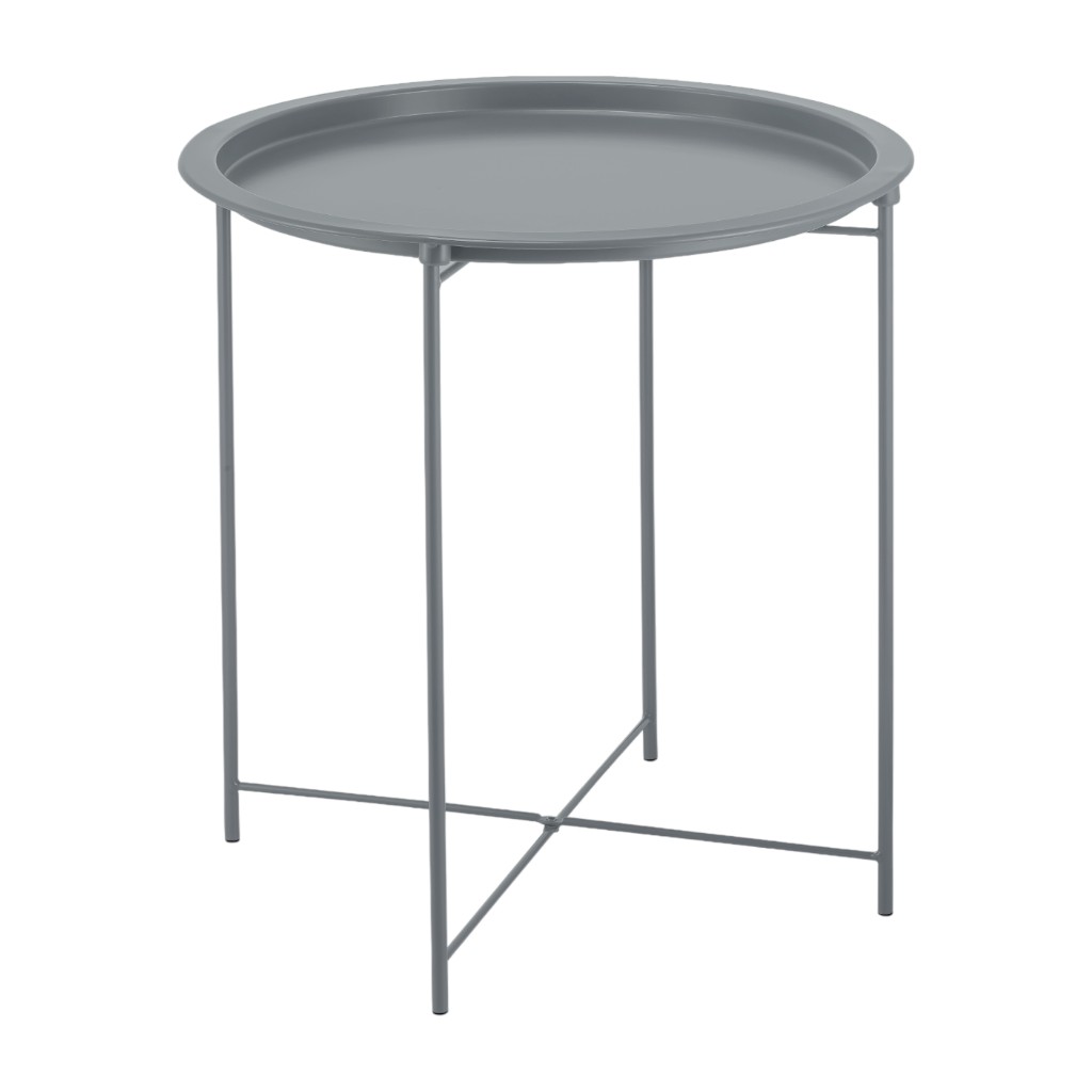 Mesa Bandeja 47x47x51cm Gris