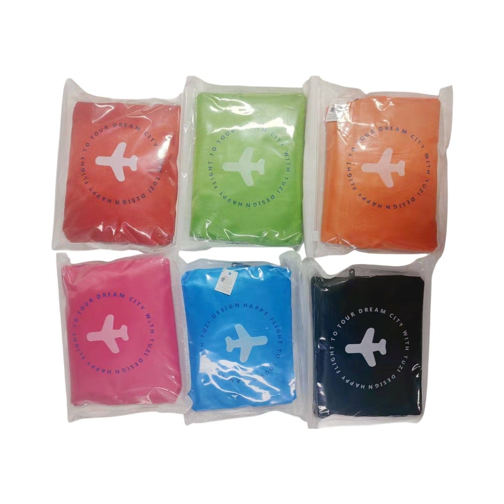 Bolsa Plegable Para Viaje Colores Surtidos 40X30X17Cm