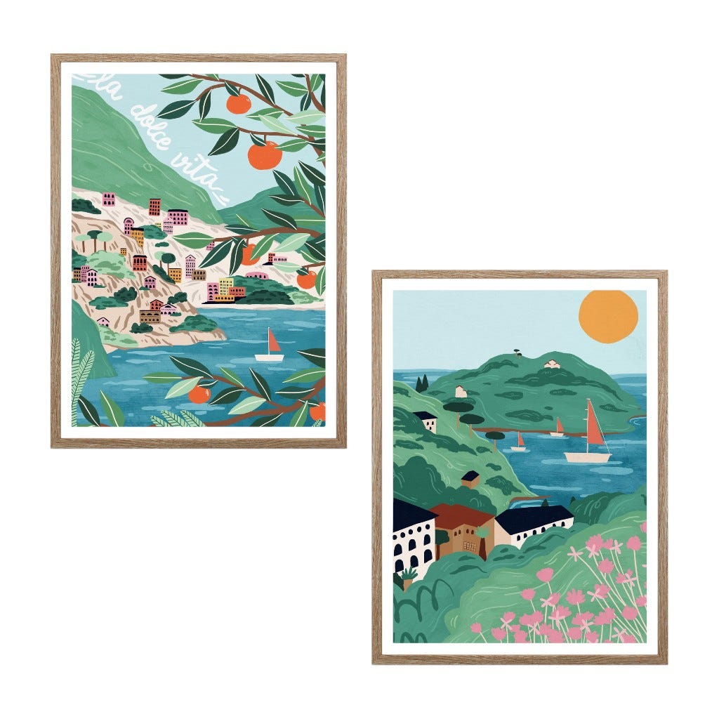 Cuadro De Paisaje Surtido 45x60x2.5cm