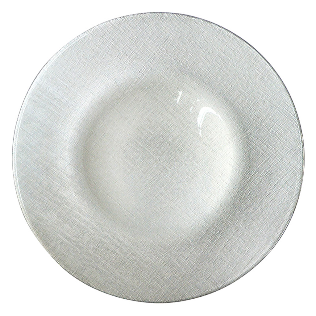 Plato De Fondo Plateado 33Cm