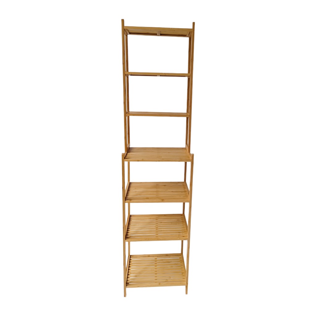 Estante Natural De Bambú 44X33X180Cm
