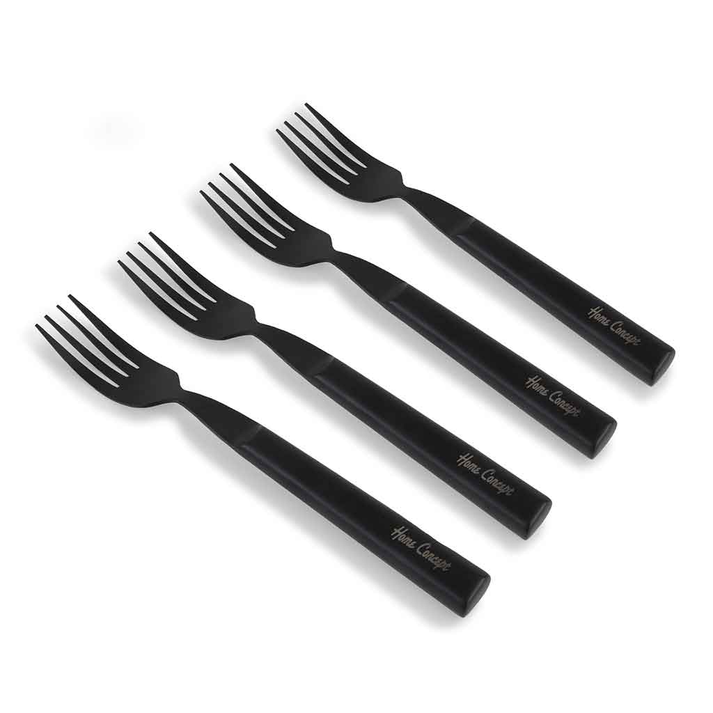 Set De 4 Pcs Tenedores De Acero 25X15X2Cm