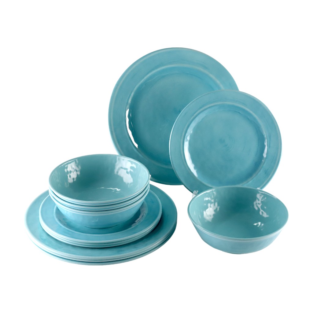 Set De Vajilla 12Pzs De Color Azul