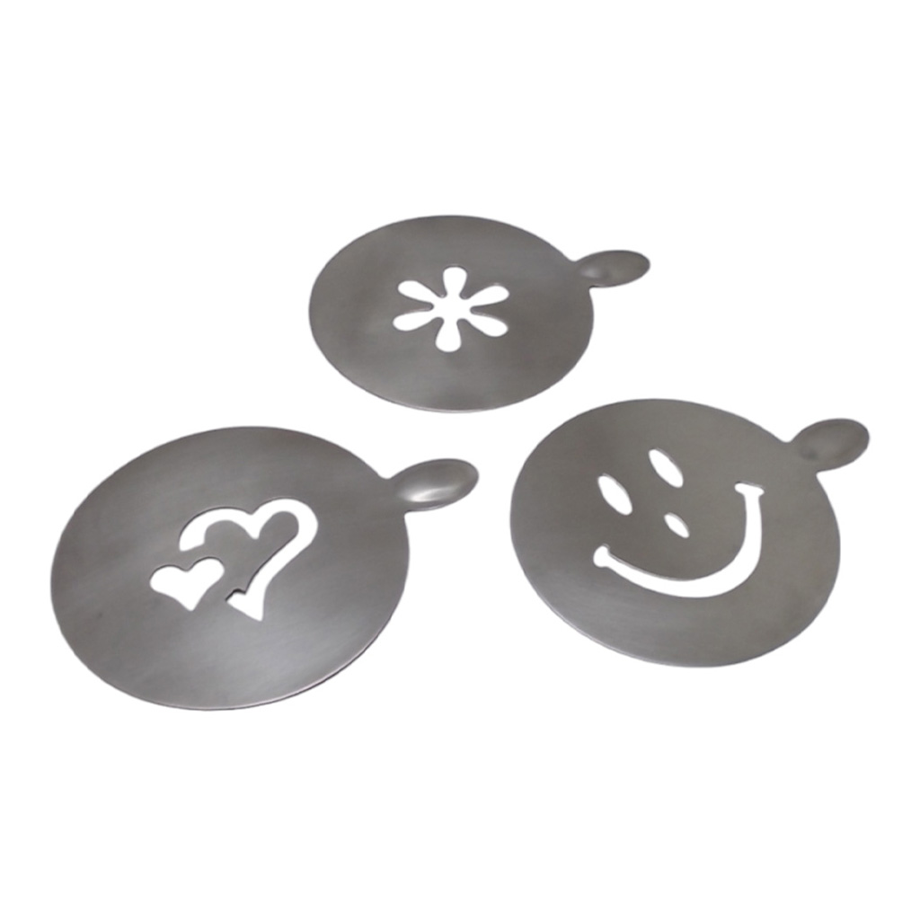 Plantilla Para Hacer Café 3 Pzas Plateado