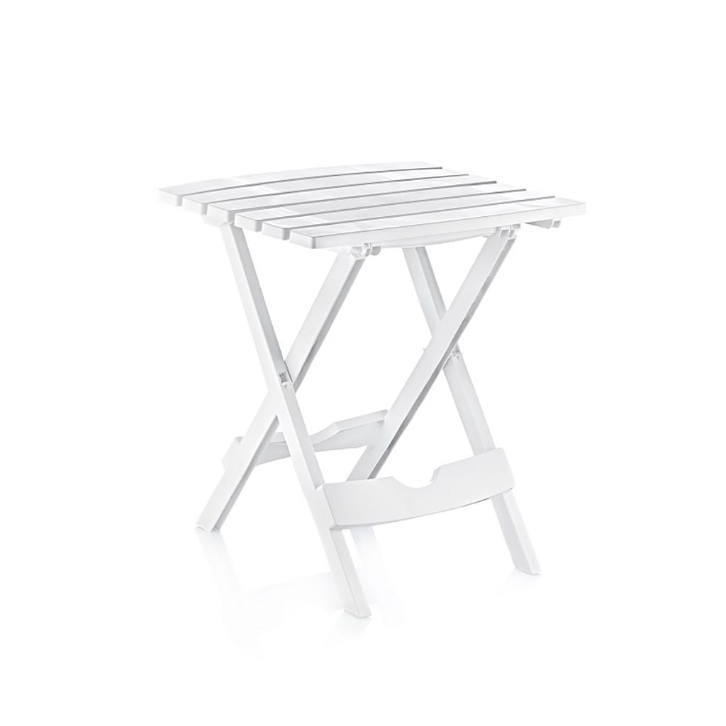 Mesa auxiliar plegable blanca