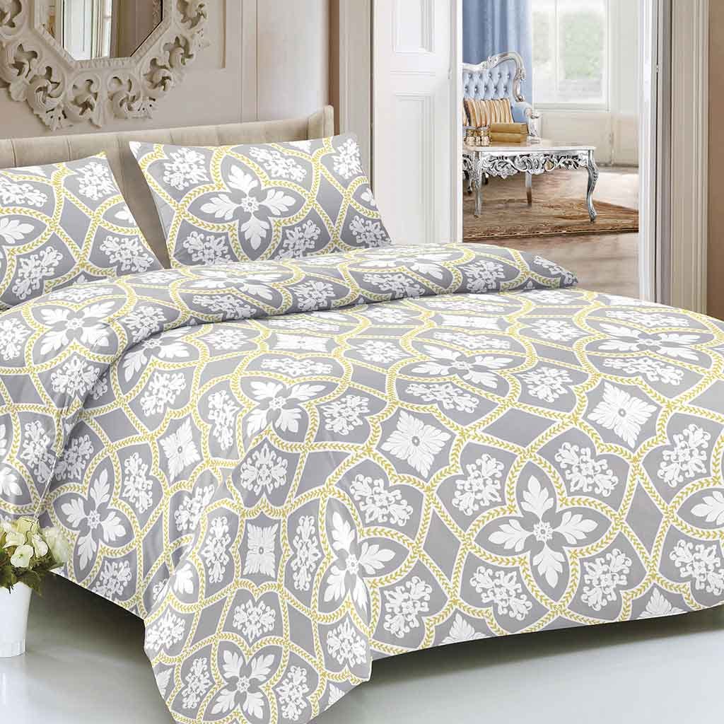Juego De Sabanas Estampado Floral Moderno Tamaño King