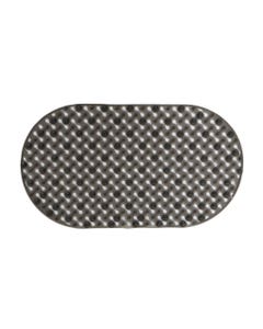 Alfombra antideslizante gris oscuro para baño
