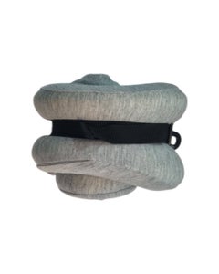Almohada Para Viaje Foam Color Gris 26x24x12cm
