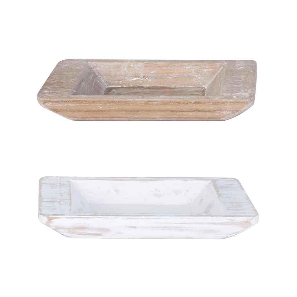 Bandeja Decorativa De Madera 36X18X5Cm