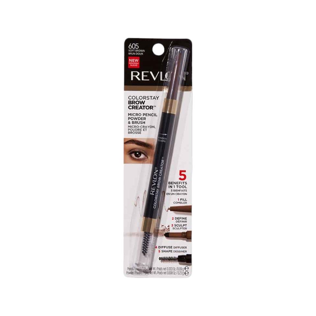 Eyebrow Pencil & Powder, Colorstay Brow Creator 2-In-1 Eye Makeup With Spoolie And Precision Tip