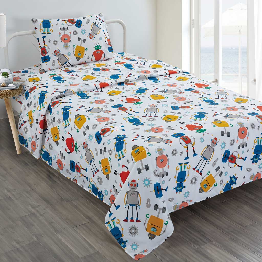 Juego De Sabanas Con Estampado Infantil Twin
