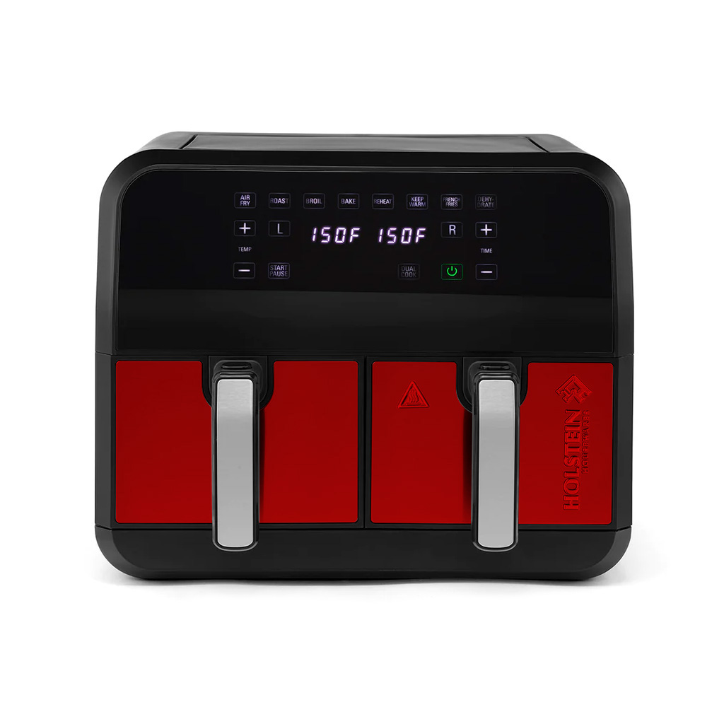 Freidora de aire digital dos compartimentos 8QT Holstein