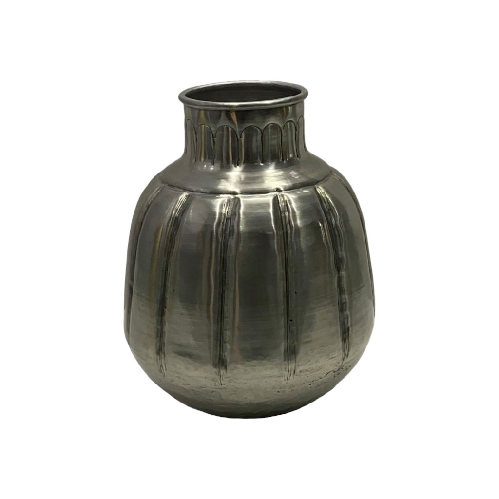 Jarrón Plateado 21.5X27Cm