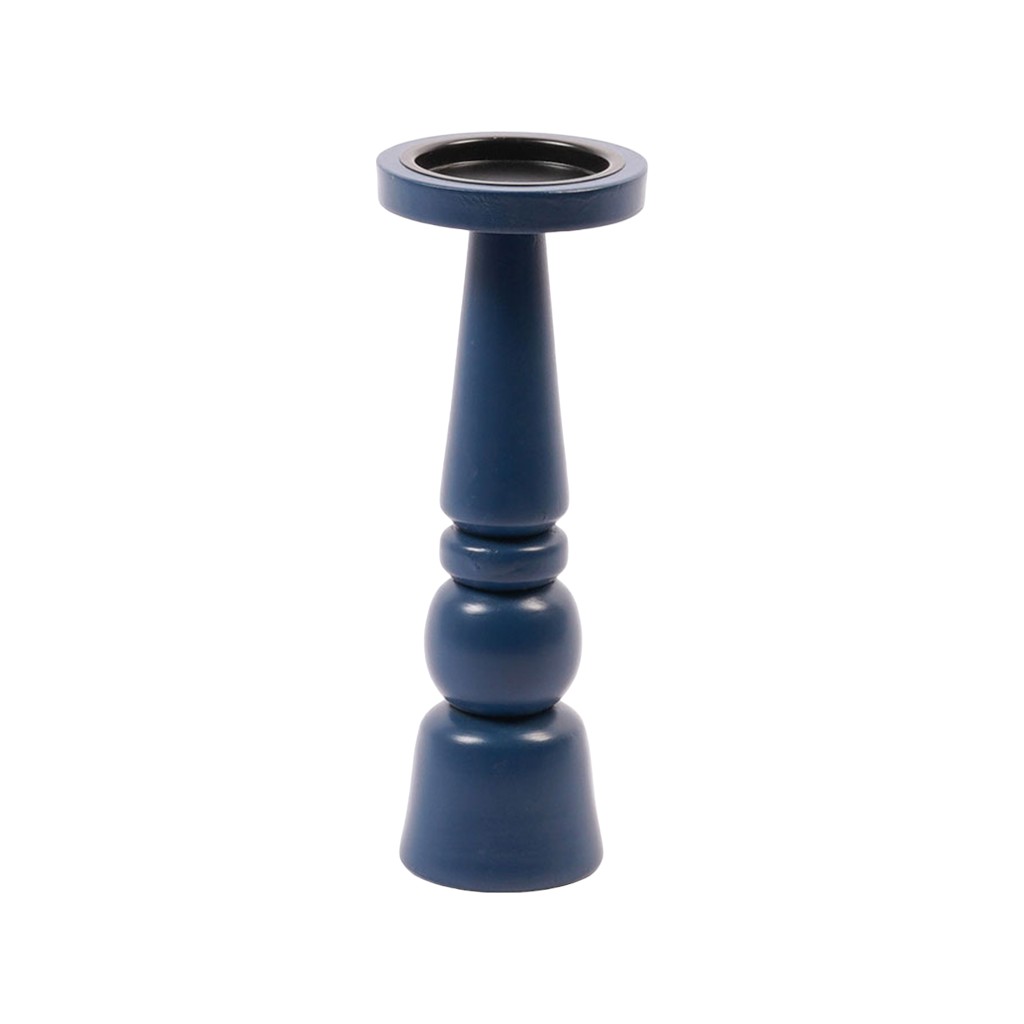 Candelabro Azul 11.5x11.5x31cm