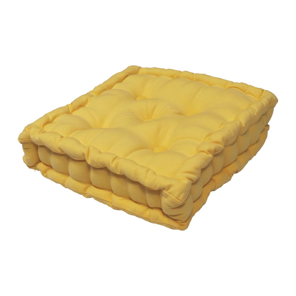 Cojín Para Piso Amarillo 40x40x8cm