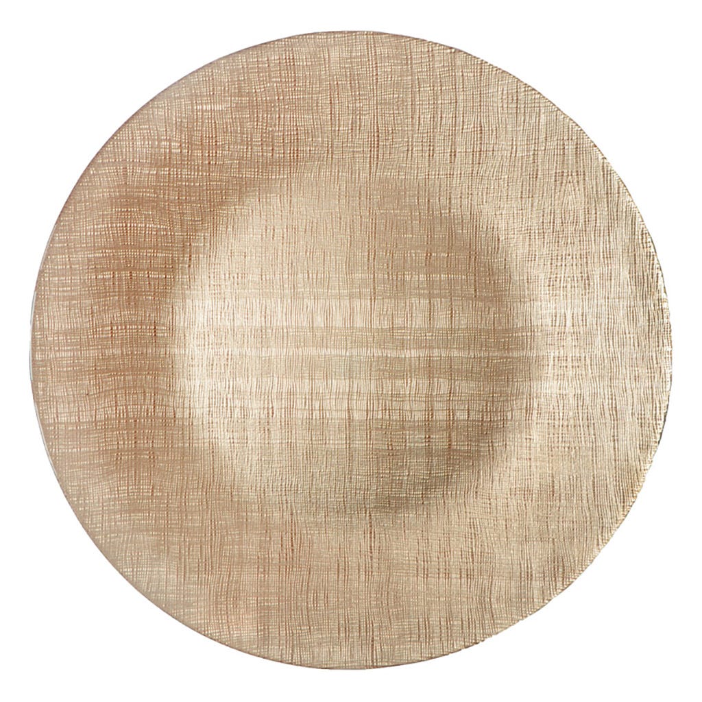 Plato de fondo dorado 33cm