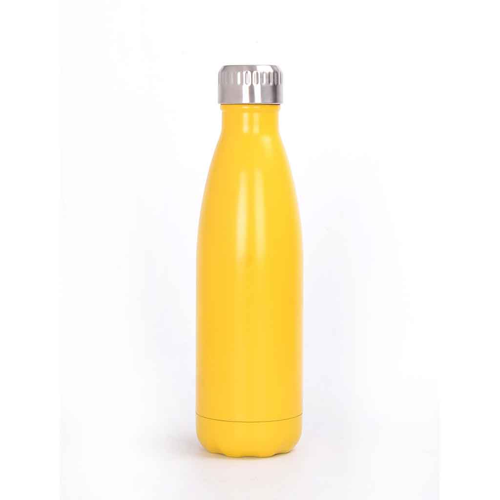 Botella de agua amarillo de acero 500ML 