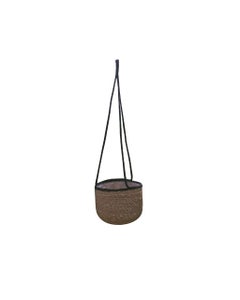 Macetero para plantas colgante de jute 17X14CM